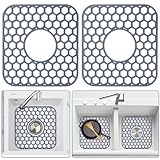 Bestjing 2 Pack Silicone Sink Protectors for Kitchen Sink...