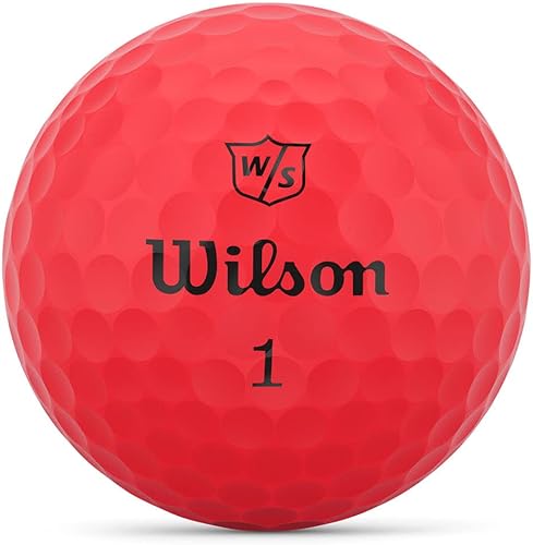 WILSON Pelotas de golf Duo Soft para hombre - Rojo