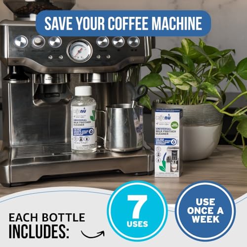 Milk Frother Cleaner. 200ml Alkaline Milk System Cleaner for Coffee Cleaning. Espresso Machine and Barista Accessories. 7 Doses. - Image 3