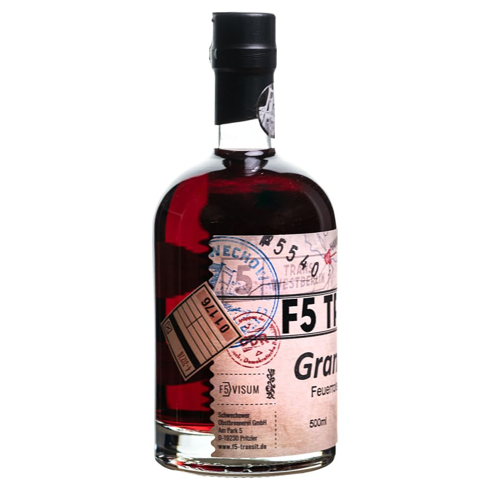 Granatapfel Likör "Granatazza" Aperitif 6x0.5l (15% Vol) No. 5540 - RATION | Granatapfellikör | 6 Flaschen a 500ml | F5-Transit | Schwechower Brennerei (1229)