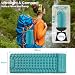 Satisure Wasserdicht Isomatte Camping Aufblasbare Matratze, Camping Matratze Outdoor, Ultraleicht Luftmatratze mit Fußpresse Pumpe, Faltbare Schlafmatte mit Kissen, Aufblasbarer Wasserhängematte
