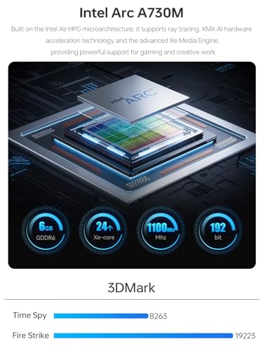 Image of MINISFORUM Neptune Series HN2673 Mini PC 12th Gen Core i7-12650H(10C /16T) Gaming PC, 32GB RAM 1TB SSD, 2xHDMI /2xUSB-C 4K@60Hz Outputs, 2X HDD Slot, WiFi6, 2.5G LAN, Intel Arc A730M Graphics (Renewed)