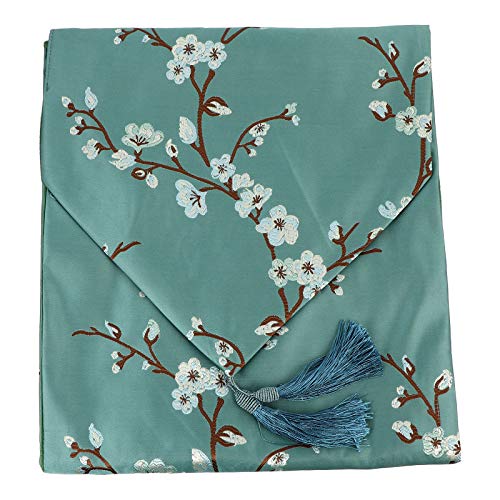 Chemin de table vert infroissable nappe moderne repas de fête