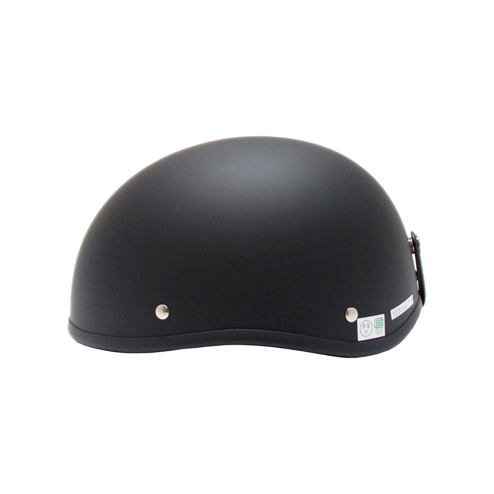 マットブラック 半帽ヘルメット バイクヘルメット マットブラック 黒 ダックテール XLサ 124cc