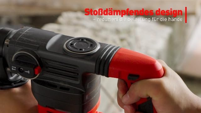 Bild 6 - 4,2 J Akku Bohrhammer: mit 2 * 5,000mAH Akkus und Ladegerät, 1000 W Bürstenlosem Motor, SDS Plus, Elektrischer Schlagbohrmaschine für Profis und Heimwerker