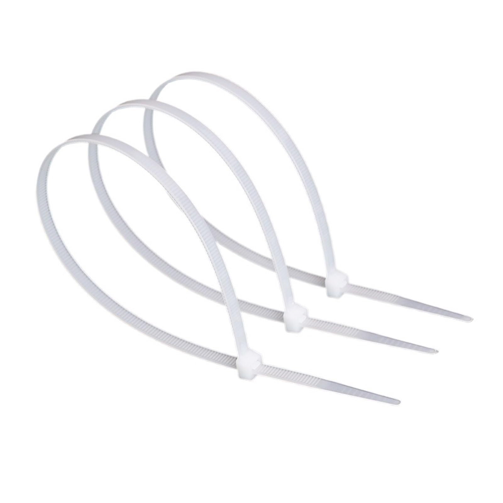 Bridas 100 Bridas de Nailon Blancas de plástico autoblocantes Reutilizables Que se Pueden soltar y Reciclar(5x250mm)