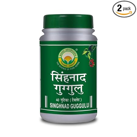 Basic Ayurveda Singhnad Guggulu (40 Tablet) Pack of 2