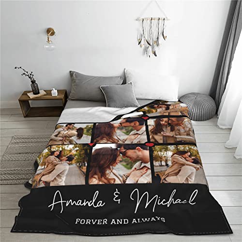 Easycosy personalisierte Decke für Paare - Geschenke für Sie Frauen Benutzerdefinierte Bild ersonalisierte Foto Kuscheldecke für Freundin… – Ansicht 4