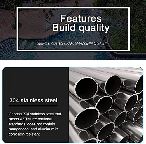 Heavy Duty Stainless Steel Pool Handrail Set of 2 - Safety Grab Ladder Handrails with Handle Covers for Inground Pools, Spas & Water Parks - Durable & Secure Design