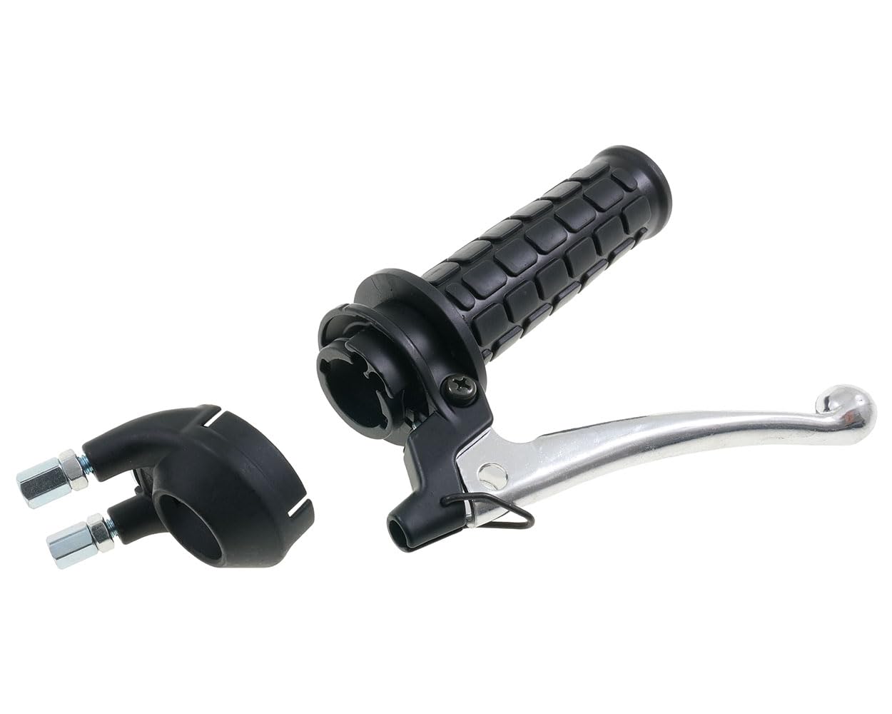 2EXTREME Schalthebel Schaltarmatur 2-/3-Gang Kupplungshebel Schaltgriff kompatibel Hercules Prima Mofa 22 mm Lenker Aluminium Gummi