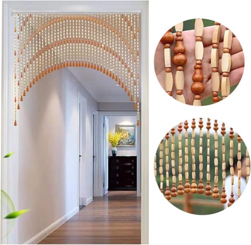 Rideaux de porte en perles de bambou brise-vue salon - 4