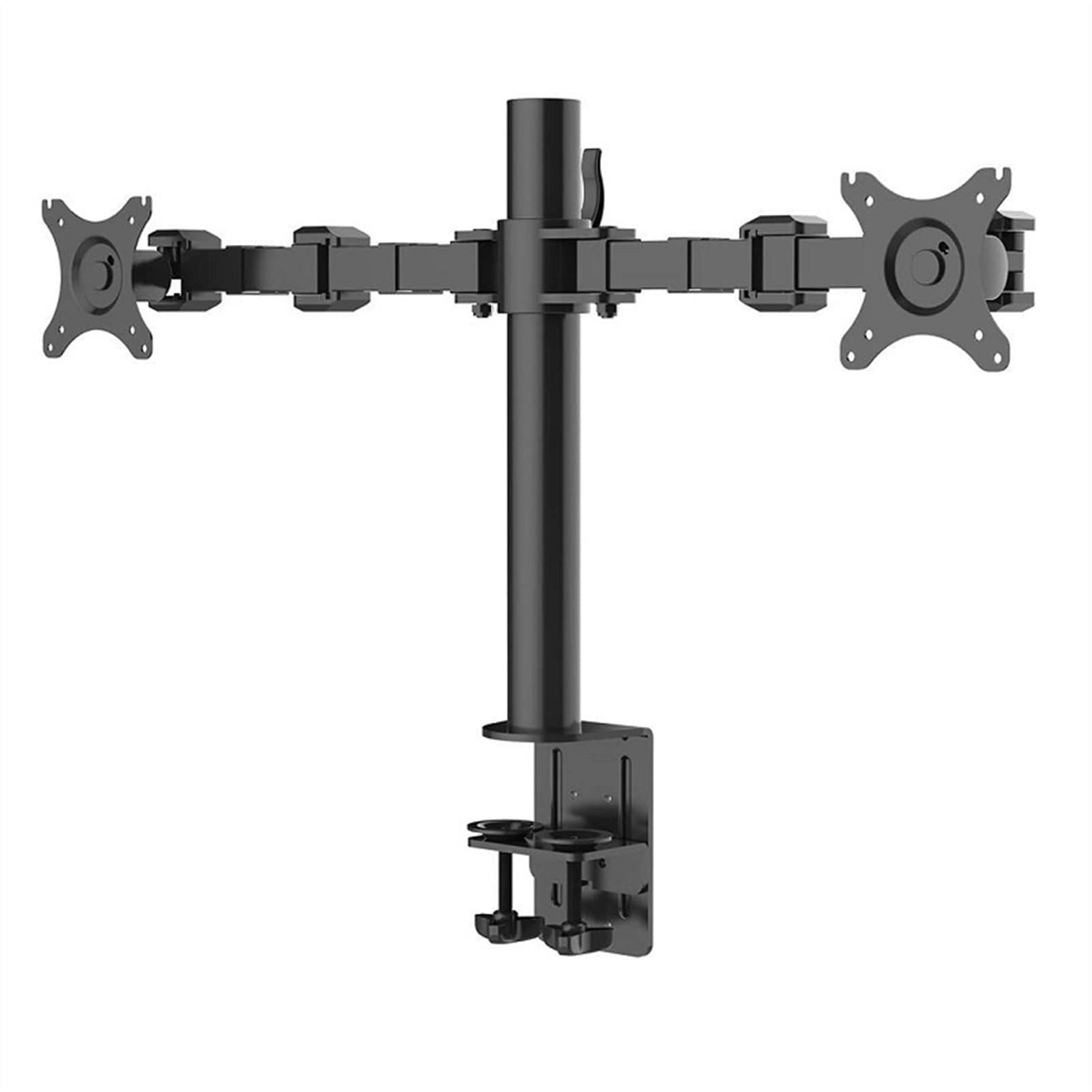 Aioneer Monitor Arm Dual Monitor Stand For 10-32" Two Monitor, Freestanding Heavy-Duty Fully Adjustable Mount Arms Fits Up To 22Lbs Per Arm With 75X75Mm,100X100Mm Monitor Mount A