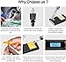 MotyGarlo Soldering Iron Kit, 80W LCD Digital Soldering Gun with Adjustable Temperature Controlled, ON-Off Switch, 5pcs Soldering Tips, Solder Wire Tube, Desoldering Pump, 14pcs Welding Tool