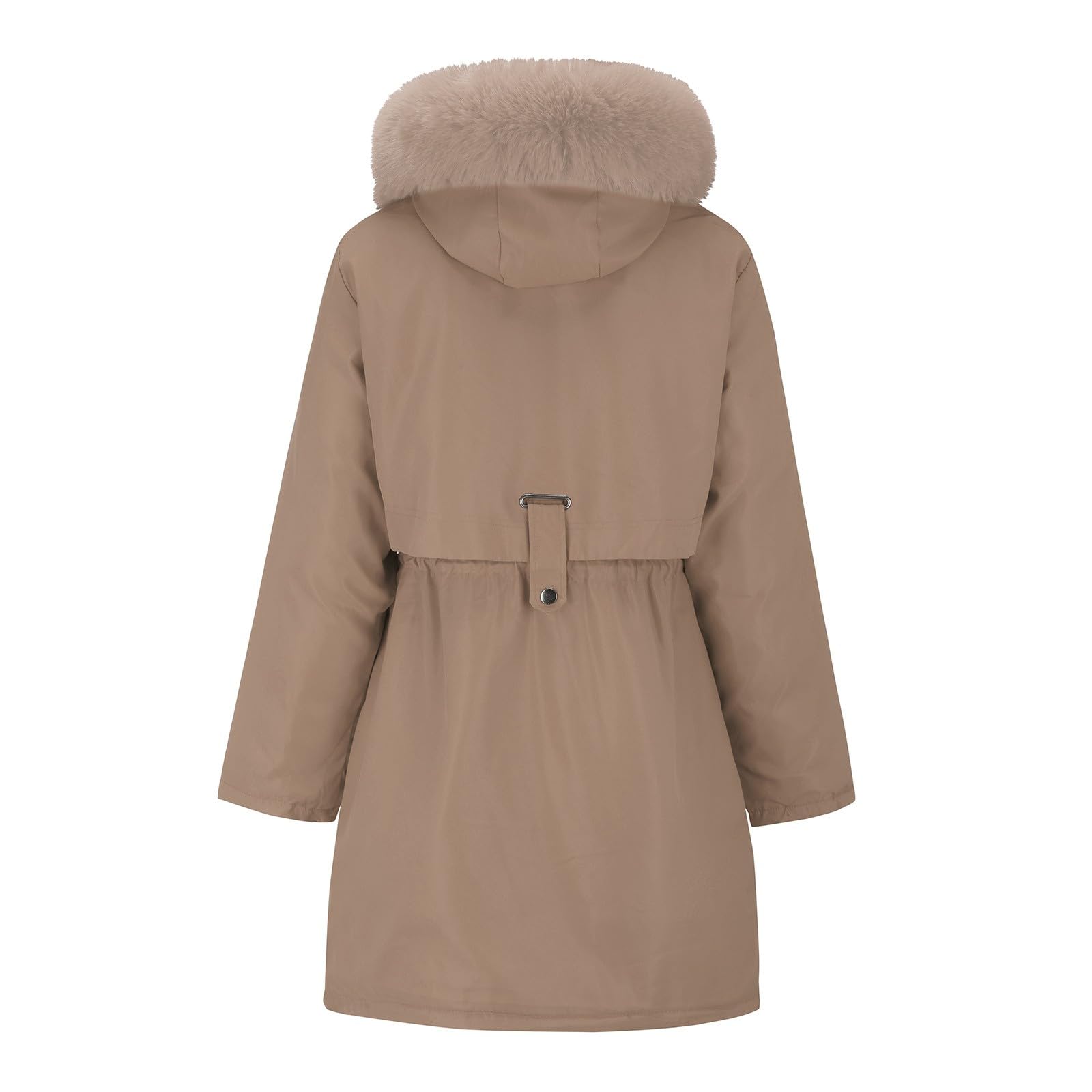 Generisch Chaqueta de invierno para mujer, abrigo de invierno, parka al aire libre, calle, diario, invierno, abrigo largo, ajuste normal, ajustable, resistente al viento, cálido, transpirable, ropa de