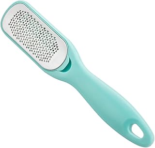 FOMIYES 1pc Metal Scrubber Metal Foot File Metal Spatula Foot Pumices Dual Sided Foot File Foot File Remover Double Sided File Stainless Steel Pedicure File Grater Heel Care