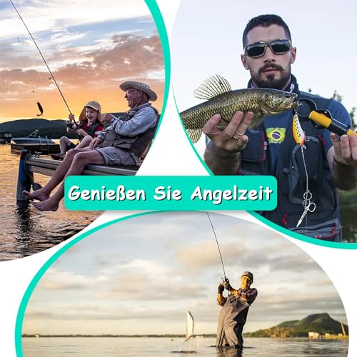 20 Stück Stahlvorfach Hecht, 25 und 30cm Schwarz Fluorocarbon Vorfach Leader mit Wirbel & Karabiner Spinnvorfach Vorfach Zum Spinnangeln Angelvorfächer Für Salzwasser Süßwasser