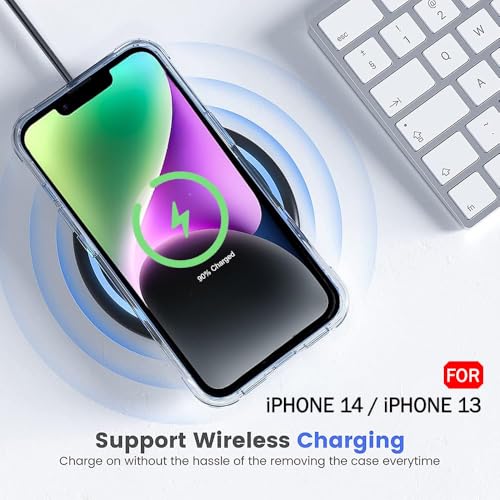 Image of DARKFIT Back Case Cover Compatible for iPhone 13 | for iPhone 13 Back Cover | Scratch-Resistant Back Cover | TPU + Polycarbonate Ultra Hybrid | Clear Transparent