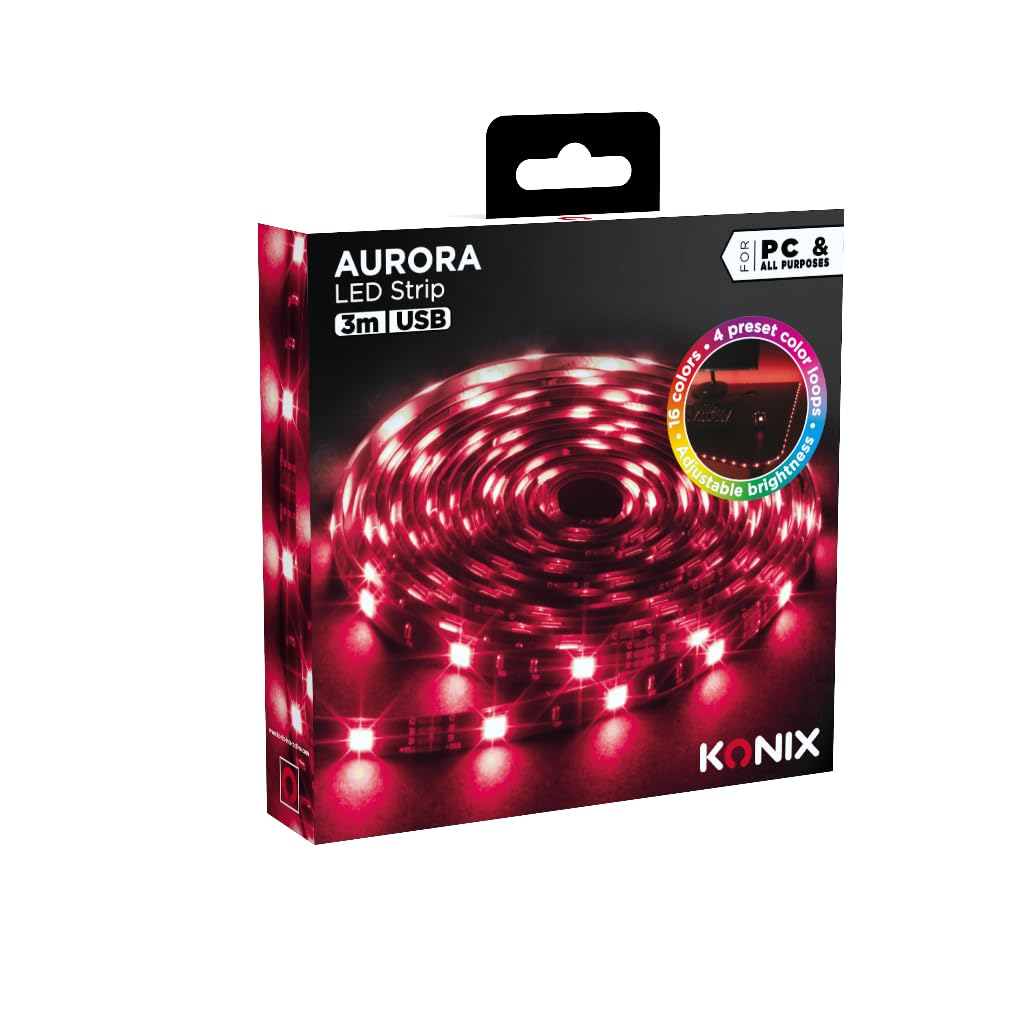 Konix Drakkar Barre di illuminazione gaming LED Flame