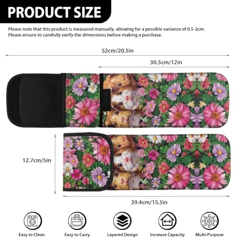 Bolsa organizadora de plancha de cabello con diseño floral miniatura 5