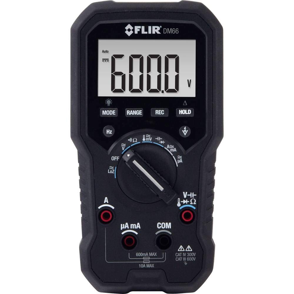 Flir DM66 Multimetro True RMS con Modalità VFD, Senza Contatto