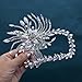 Mpoikba Wedding Hair Pieces for Brides, Handmade Bridal Hair Comb, Rhinestone Wedding Hair Accessories