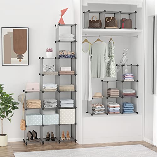 image for HOMIDEC Closet Organizers and Storage, 16 Cube Storage Organizer, Port