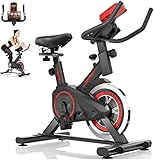 VINCS Bicicleta Ergométrica Bike Spinning Silenciosa Premium p/Casa Academia | Fitness, Emagrecimento e Cardio | Assento Ajustável, Painel Monitor, Regulagem de Carga, Design Confortável Bike Ergometrica