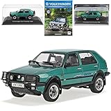 Ixo Volkwagen Golf II Country Grün 1983-1992 mit Zeitschrift Nr 60 1/43 DeAgostini Modell Auto mit individiuellem Wunschkennzeichen
