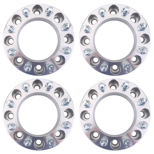 oAutoSjy Espaçadores de roda de 2 polegadas 8x170 para F250 F350 1999-2002, 4 peças de adaptadores d