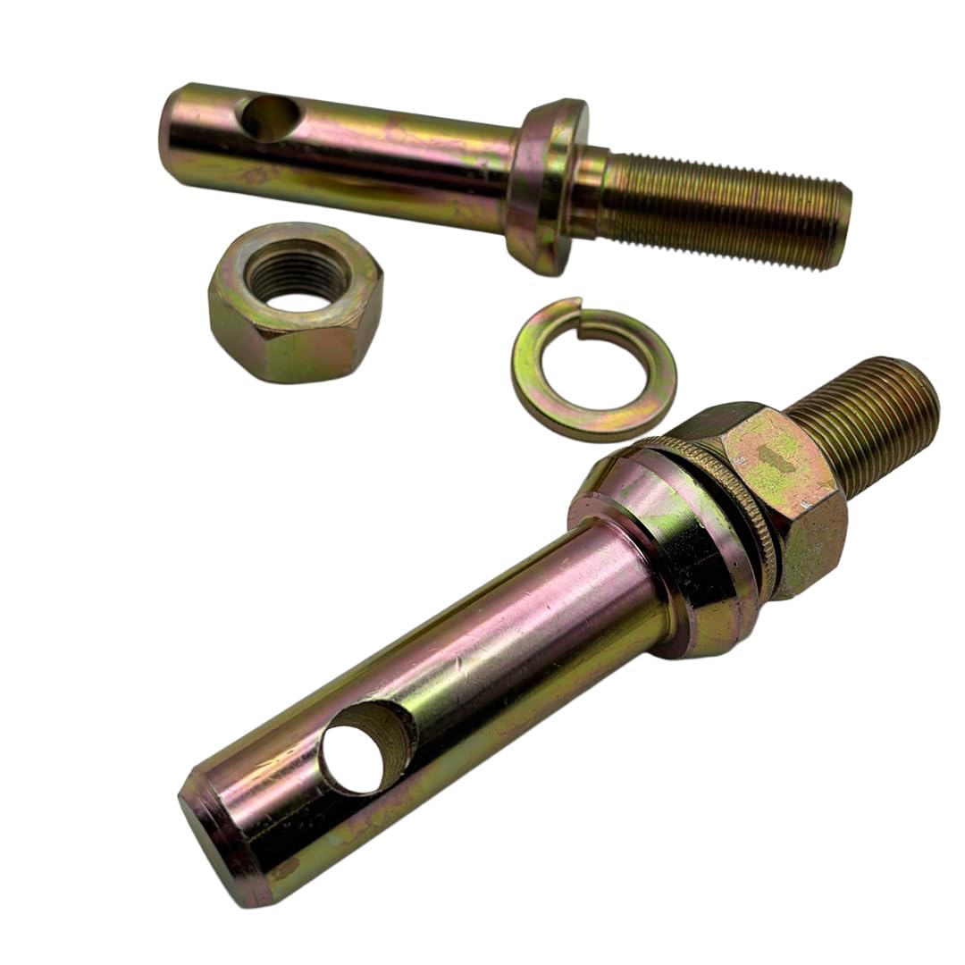 2pc Lower Link Implement Pin CAT 1 22mm – 3/4 UNF Thread Hitch Mounting Tractors