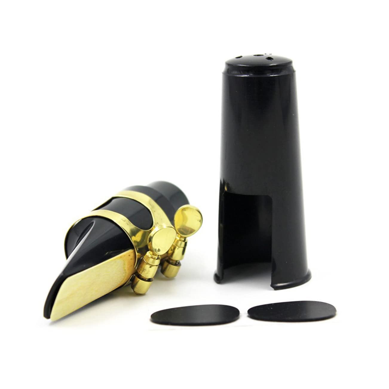 ibasenice Lot De 3 Accessoires Élégants Pour Bec De Saxophone Ligature En S Capuchons Et Dents Pour Saxophone