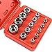 IUPPA 14Pcs Female Star Bit Sockets Set 1/2' 3/8' 1/4' Drive Sockets E4 -E24 with Storage Box