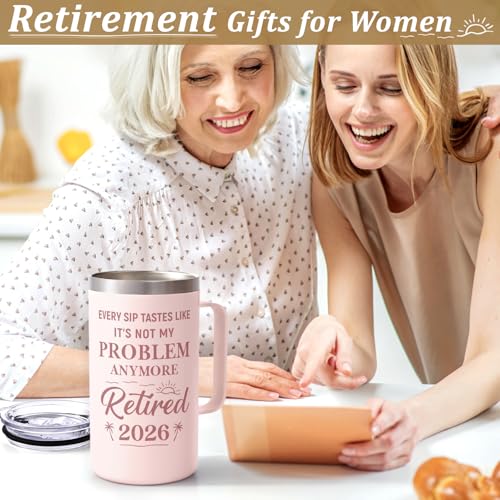 Qtencas Retirement Gift for Woman, 20oz Stainless Steel Coffee Mug by Qtencas - Used condition - Image 2