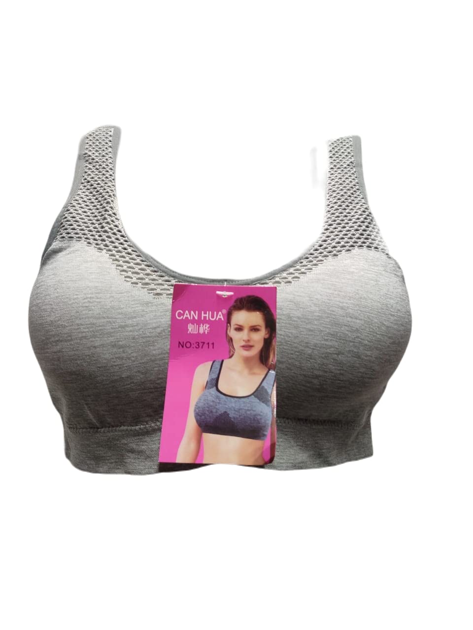 Women's Synthetic Padded Underwired Sports Bra White-image-44
