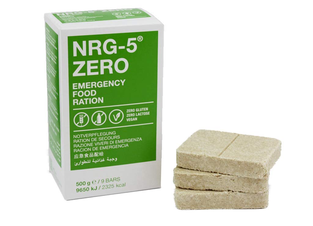 SeguRisk NRG di 5 senza glutine 500 G di sopravvivenza Outdoor Razione Not Vorsorge Set | 2 X 9 legame Survival Nahrung Expeditions attrezzature di base come EPA