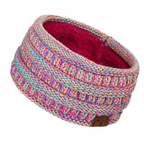 C.C Exclusives Multi colored Ribbed Headband Headwrap (HW-826) (Rainbow Mixed #11)