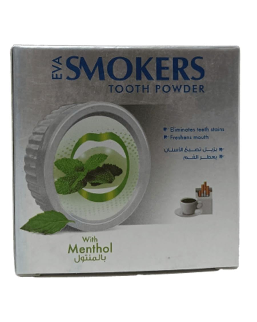 Eva Smokers Tooth Powder With Menthol, 40 gm