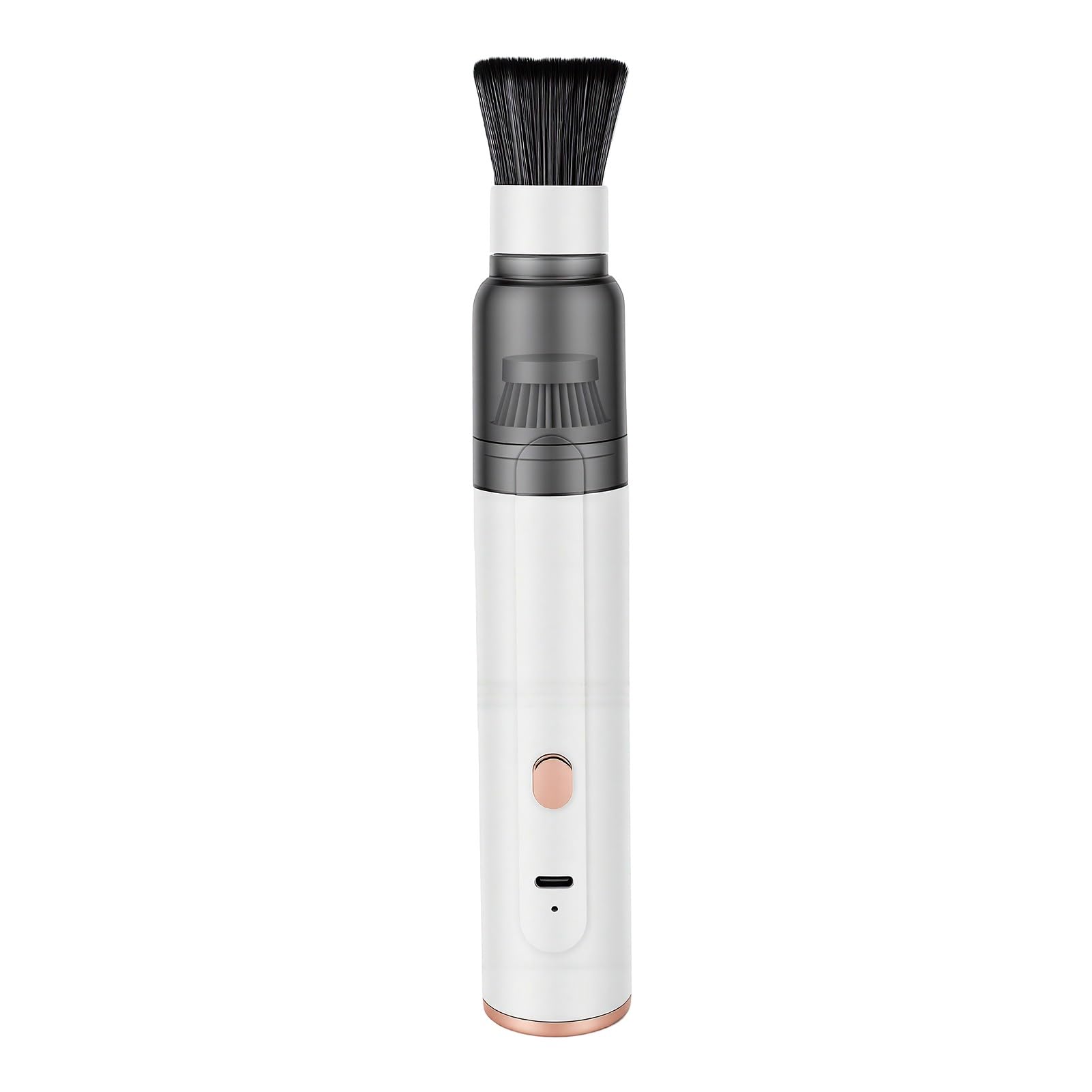 Topiky Aspirapolvere per macinacaffè Senza Fili, Mini Aspirazione Portatile per Auto, Casa e Ufficio, Aspirapolvere Portatile Ricaricabile con Spazzola Morbida, Soffiatore Leggero (WHITE)