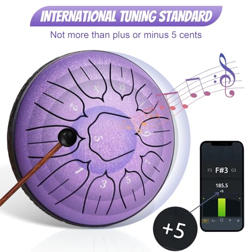 Aedcbaide Buddha Stones Mini Steel Tongue Drum - Image 4