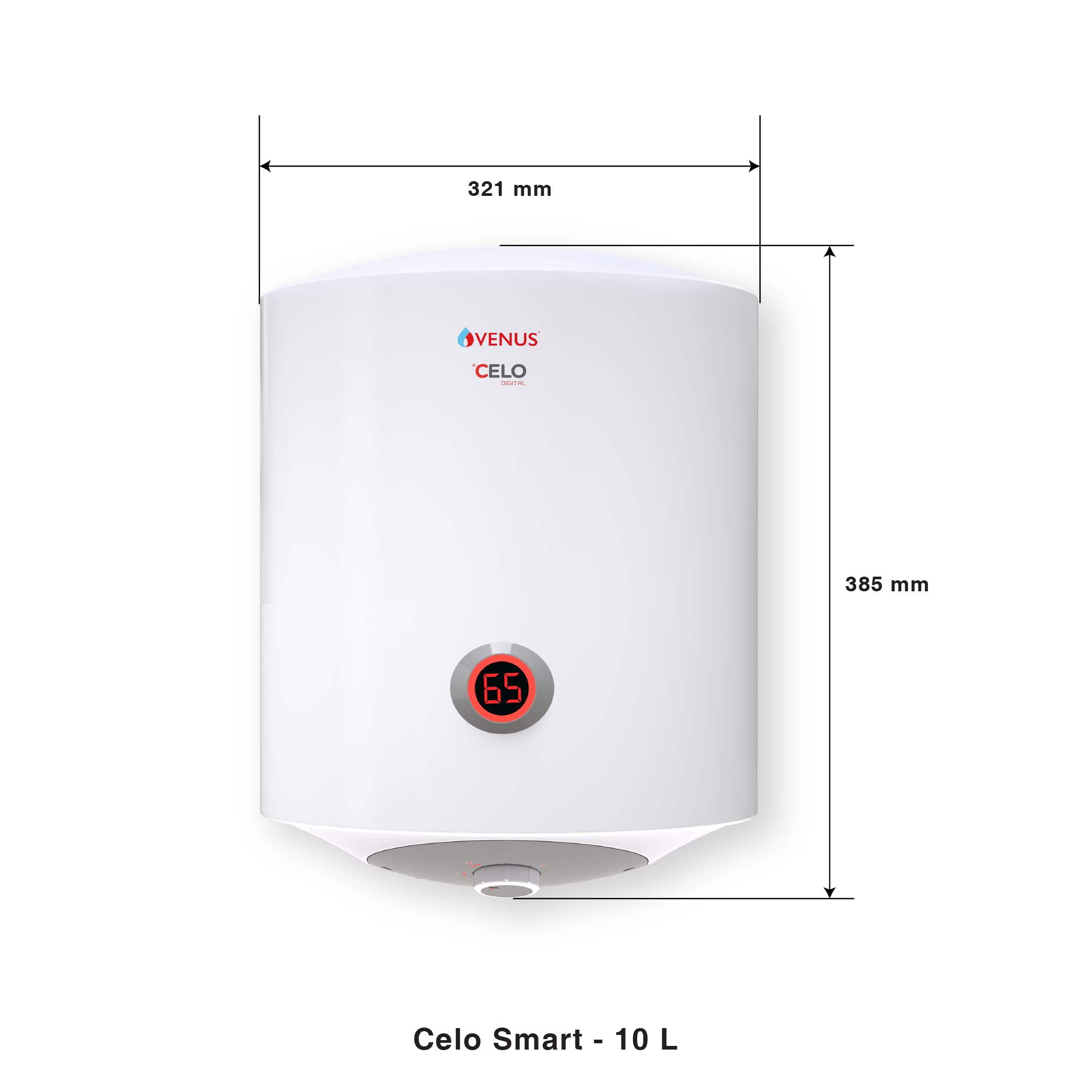 Buy Venus Celo Smart 10CVD 2000-Watt Water Heater (010CVD White, BEE Star  Rating - 5 Stars): ISI Marked, Color Changing LED Ring Online at Low Prices  in India - Amazon.in