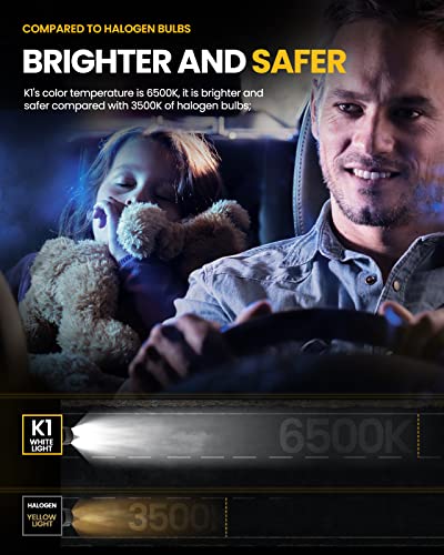 Kac H11 Led Bulbs,H8/H9/H16 Led Car Lights Plug And Play Design Fanless Conversion Kit 6500K Cool White Halogen Replacement, Pack Of 2 #TOP1