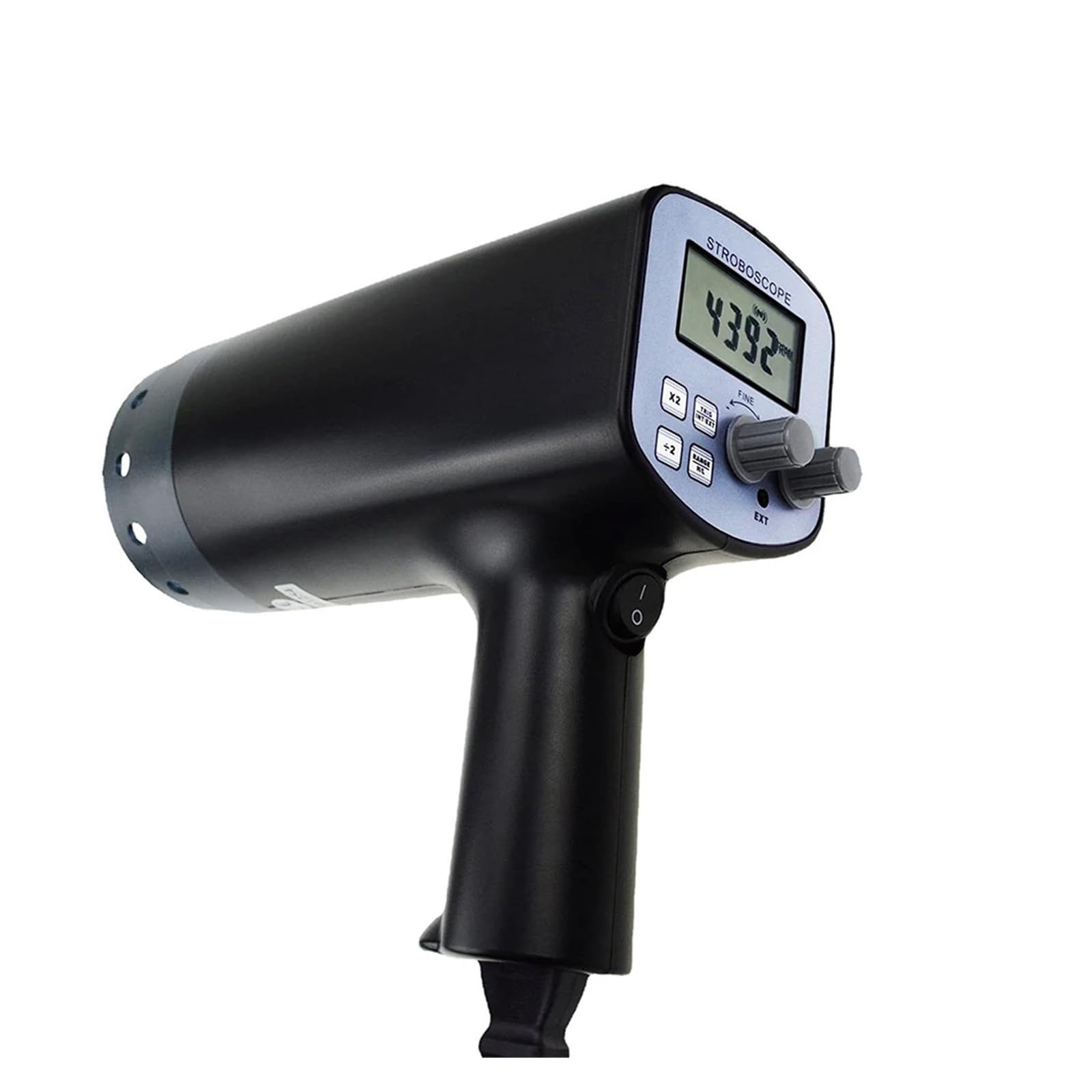 Probador estroboscópico digital, estroboscopio de mano, tacómetro de motor estroboscópico con flash LED sin contacto 50-40000FPM Observación en tiempo real(2350PA)