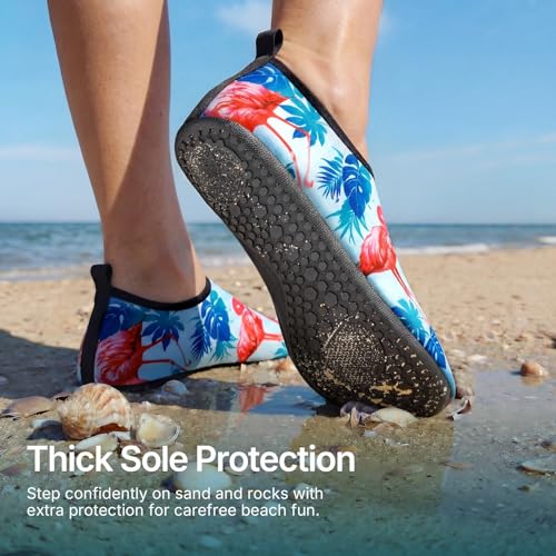 Image of Water Shoes for Women Men Quick-Dry Aqua Socks Swim Beach Outfits Barefoot Yoga Exercise Wear Sport Accessories Pool Camping Must Haves River Hiking Adult Youth Size