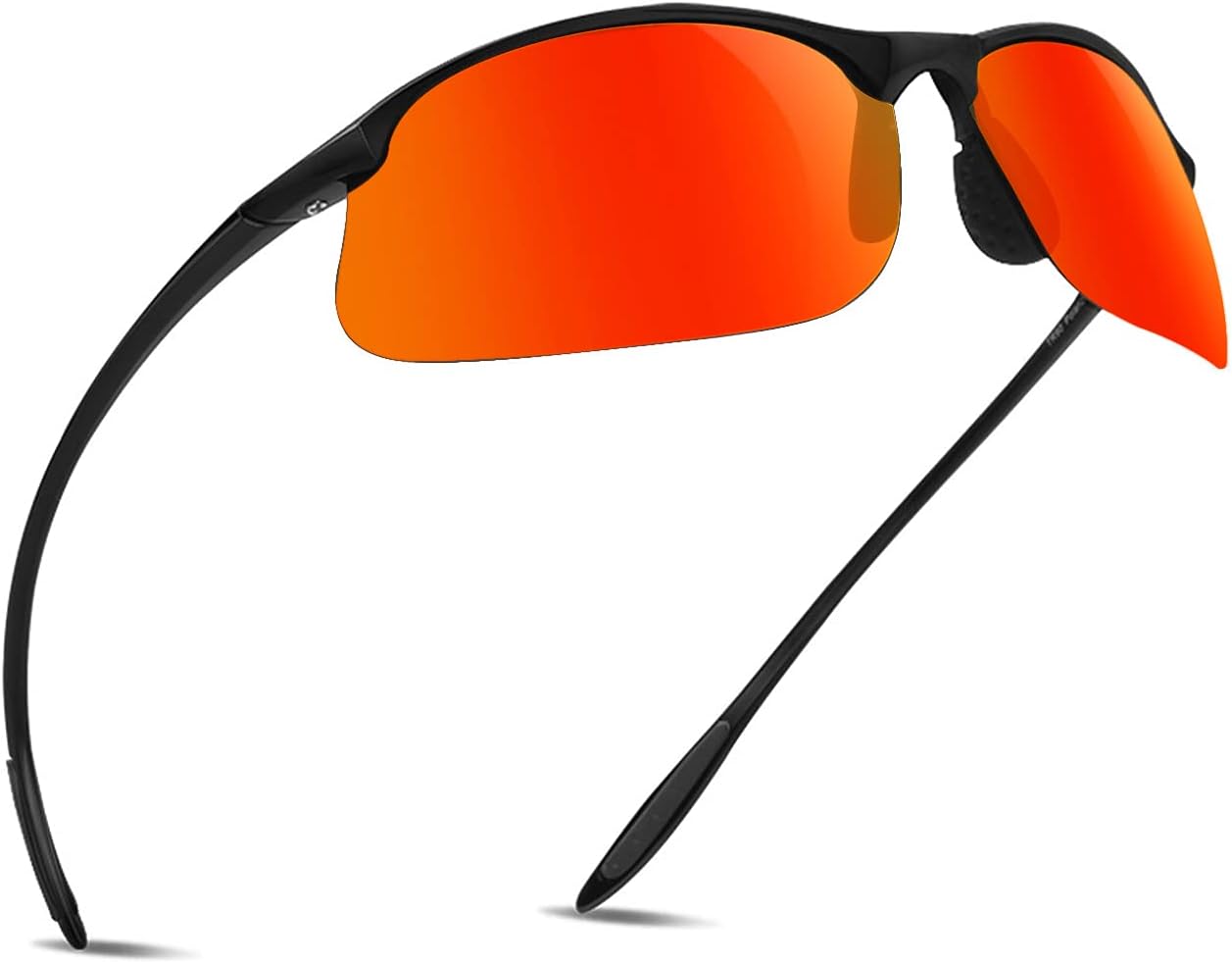 JULI Polarized Sports Sunglasses for Men Women Tr90 Unbreakable Frame for Running Fishing Baseball Driving MJ8002