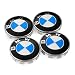 BMW Wheel Center Caps Set of 4 Emblem, 68mm BMW Rim Center Hub Caps for All Models with BMW Wheels Logo Blue & White Color