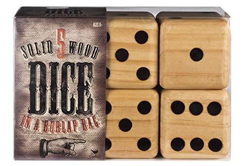 5 Giant Wood Dice Giant Game - //coolthings.us
