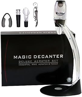 Wine Aerator Wine Decanter - ASOG Wine Decanting Jug with Tower Set and Wine Accessories, Ideal Wine Gift Set