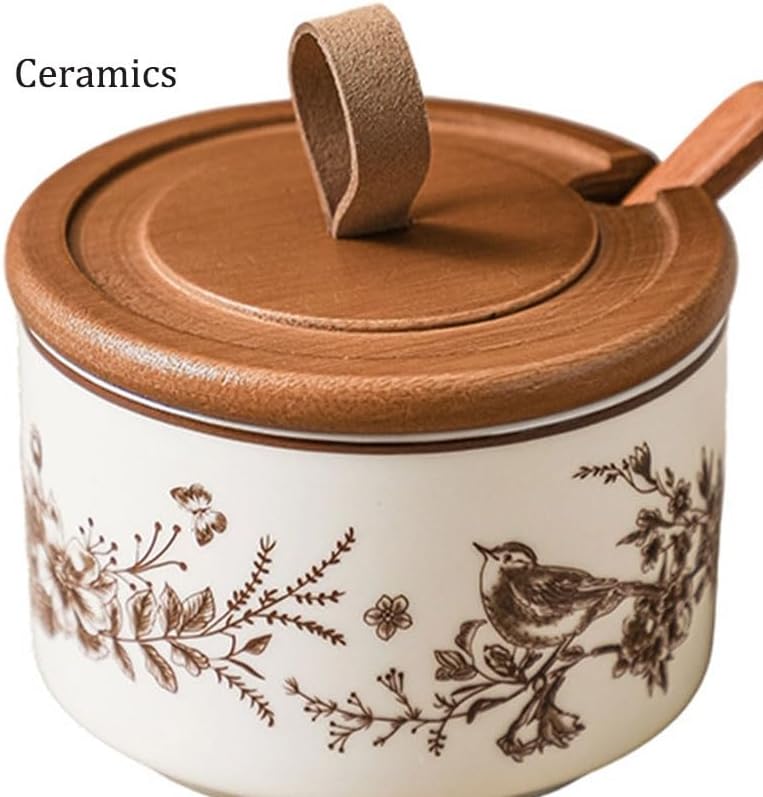 French Seasoning Jar Set for Home Kitchen Salt Container Spice Box