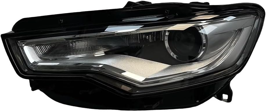 MHysa Car Front Headlights Assemblies Head Lamp Assy compatible with for Audi A6 C7 2012-2015 Xenon headlight without AFS,left with module