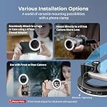 SmallRig Vibe P30 67mm Ring LED Video Light, Compact Powder-Size Bi-Color Light with High CRI ≥90, Compatible for 67mm Phone Mounts/Cases/Lenses, for Content Creation, Live Streaming, 4873